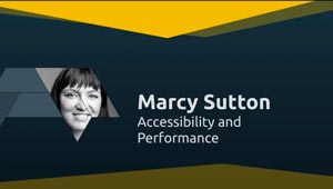graphic of the title slide of a presentation by Marcy Sutton at Fronteers Conference in April 2016