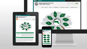 image of massachusetts environmental public health tracking application interface
