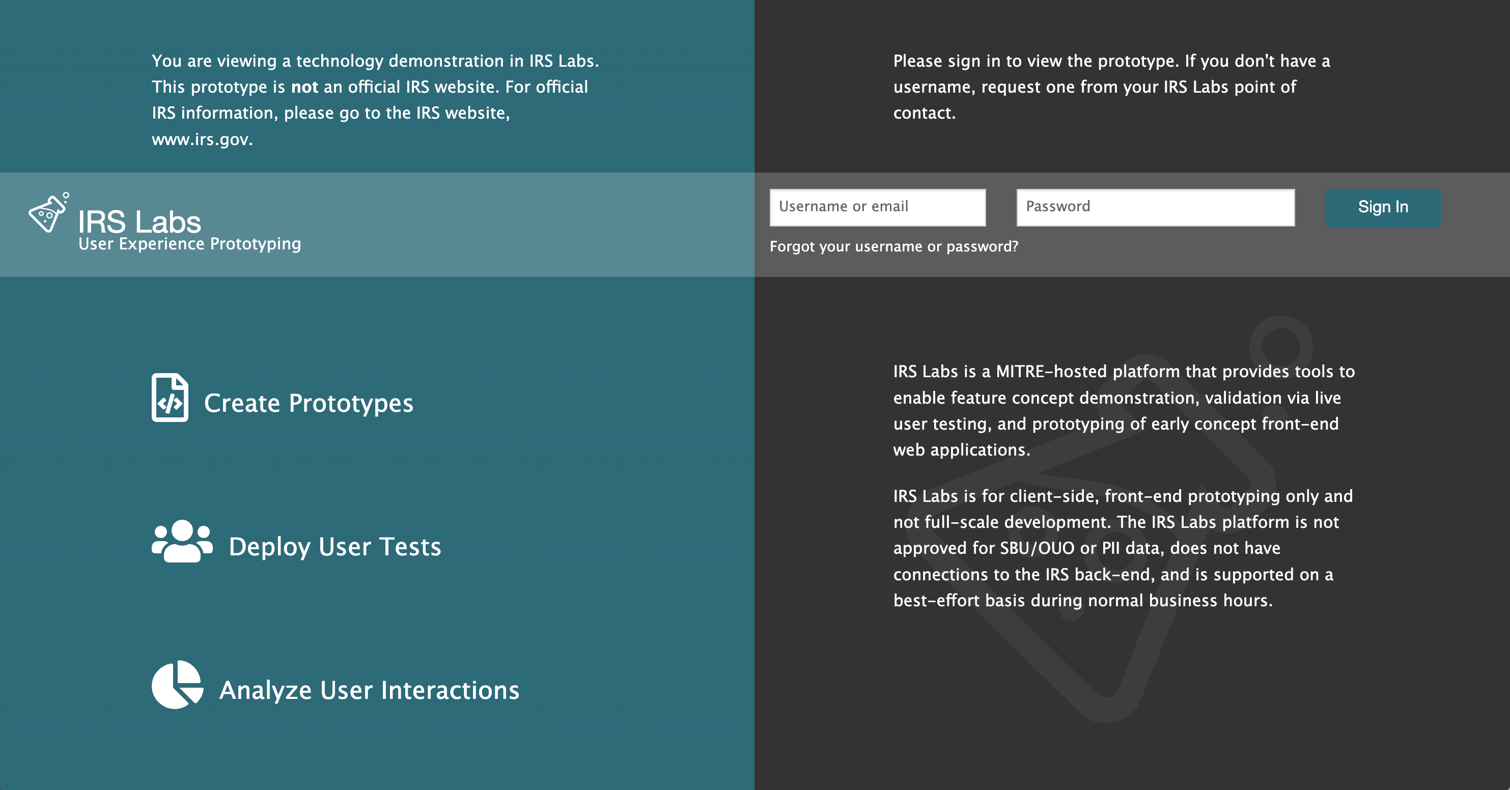 IRS online design guide front door